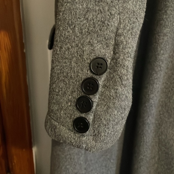 Women’s lapel polyester gray jacket Large - Picture 5 of 6